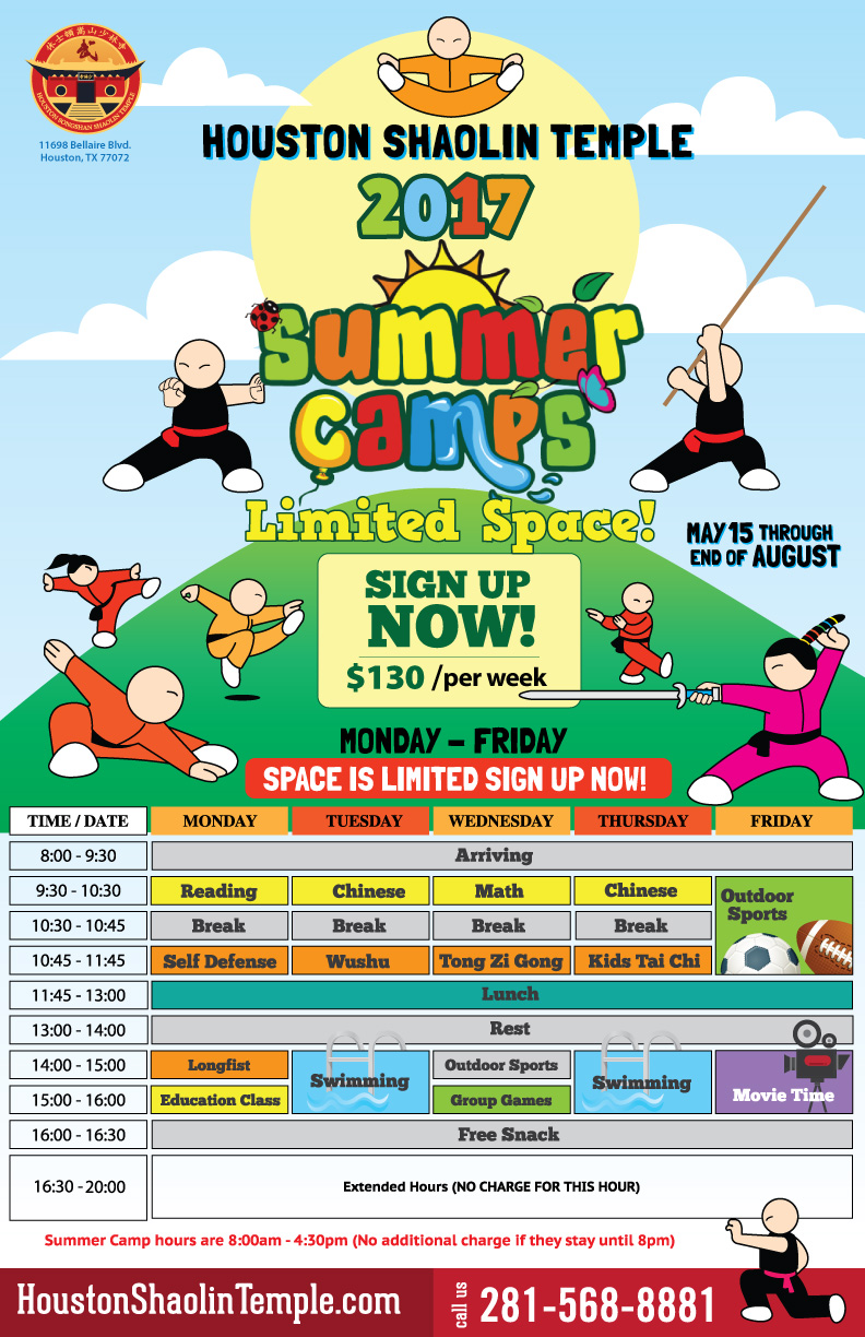 Houston Shaolin Temple Kung Fu Tai Chi Qi Gong Chinese Martial